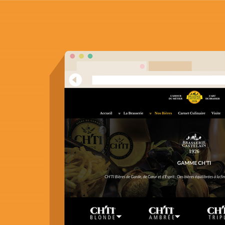 Site internet – Brasserie Castelain